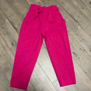 Hot pink dress pants banana republic size 2